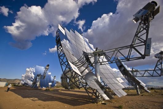 Paraboles solaires Dish-Stirling à Albuquerque, Nouveau-Mexique